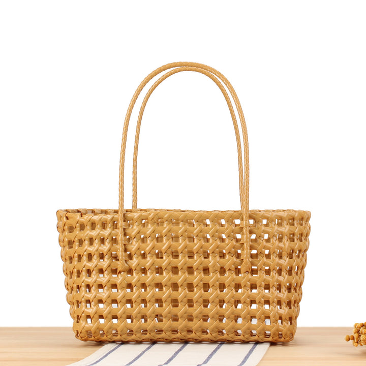 Stylish willow bag with modern grid design Kalsten