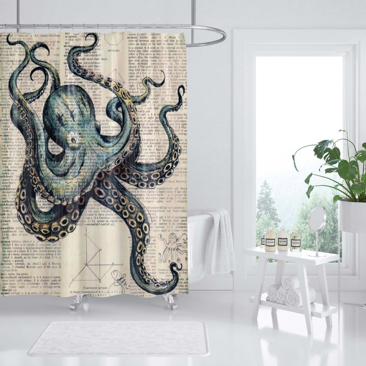 Ocean-Themed Art Shower Curtain Kalsten