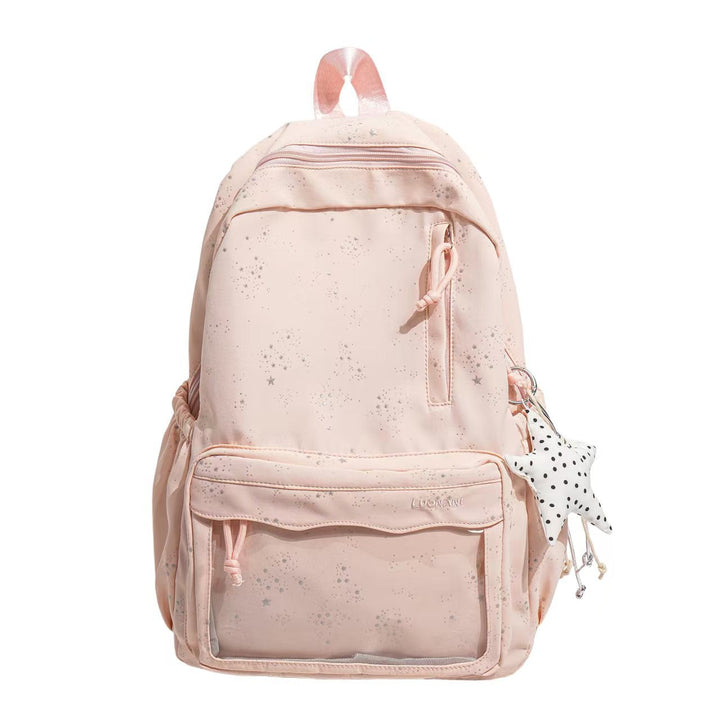 Star-Embellished Lightweight Backpack Kalsten