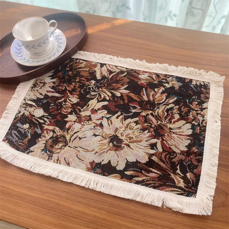 Decorative Leaf Pattern Table Runner