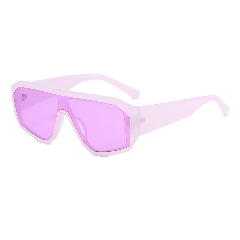 Women Fashionable Oversized Sunglasses in Futuristic Design Kalsten
