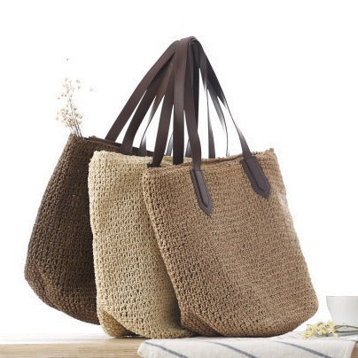 Beach bag with modern macrame design Kalsten