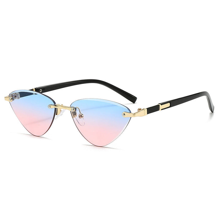 Ladies fashionable Cat-Eye sunglasses with elegant metal frame Kalsten