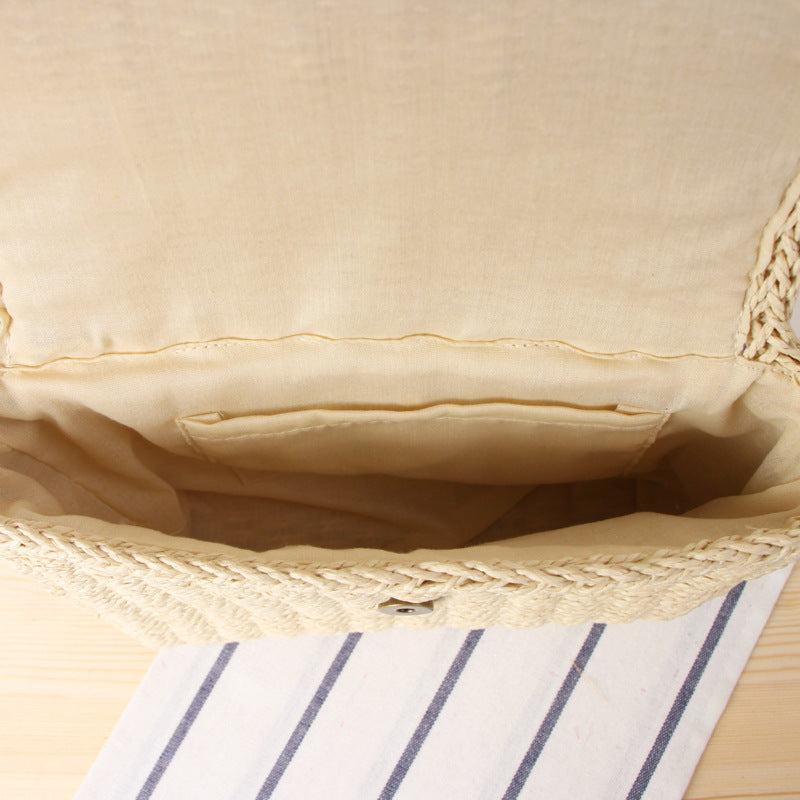 Handcrafted Shoulder Bag Made of Natural Bast Kalsten