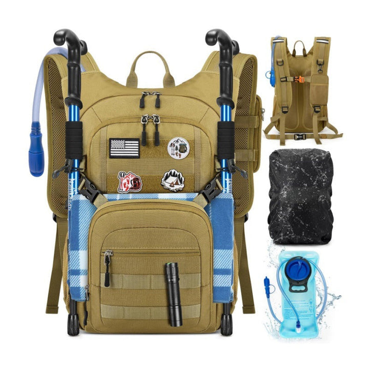 Multifunctional Outdoor Backpack with Integrated Hydration Bladder and Ergonomic Design Kalsten