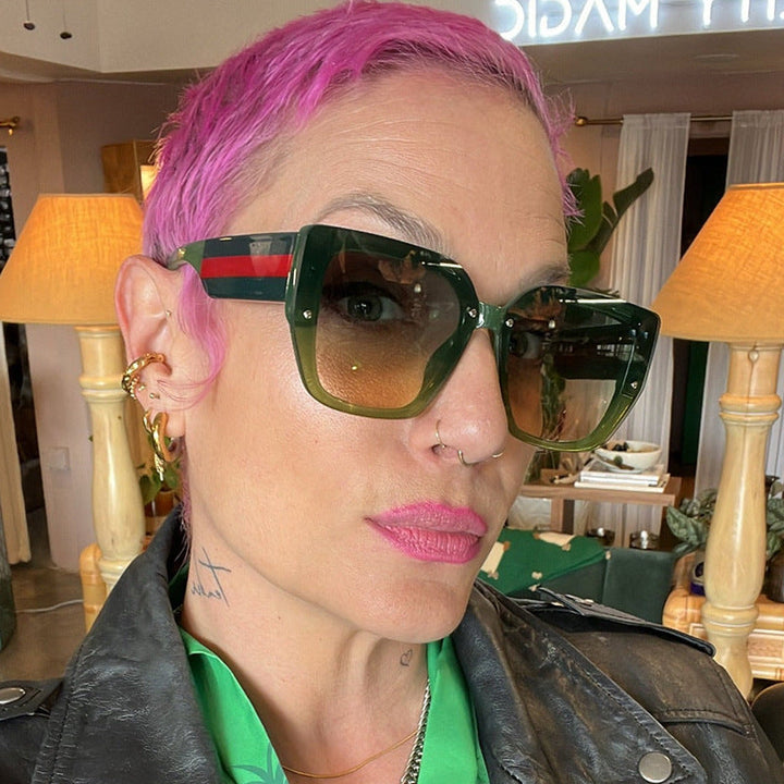 Women's oversized sunglasses with a fashionable frame and UV protection Kalsten