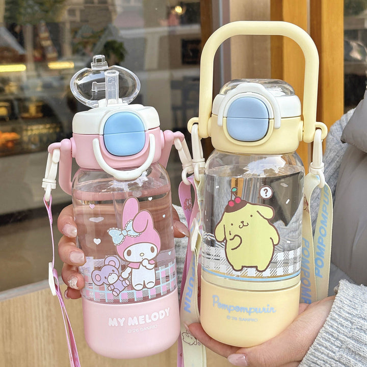 Women’s water bottle with cute animal design and sturdy carrying handle Kalsten