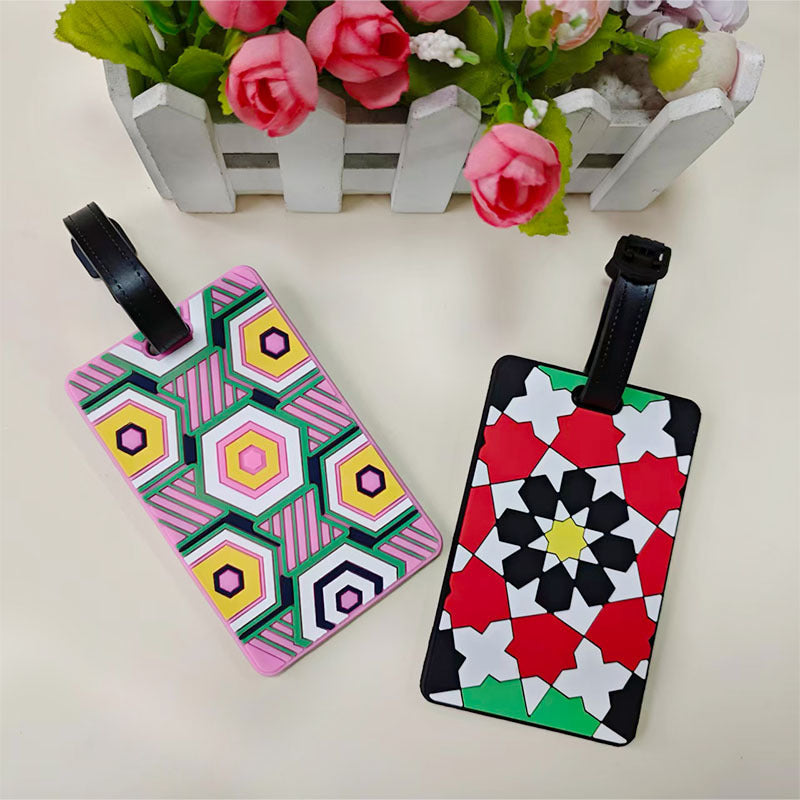 Unisex Luggage Tag in Creative Geometric Design Kalsten