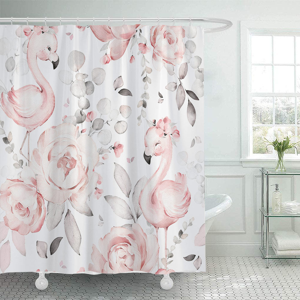 Floral Patterned Shower Curtain Kalsten