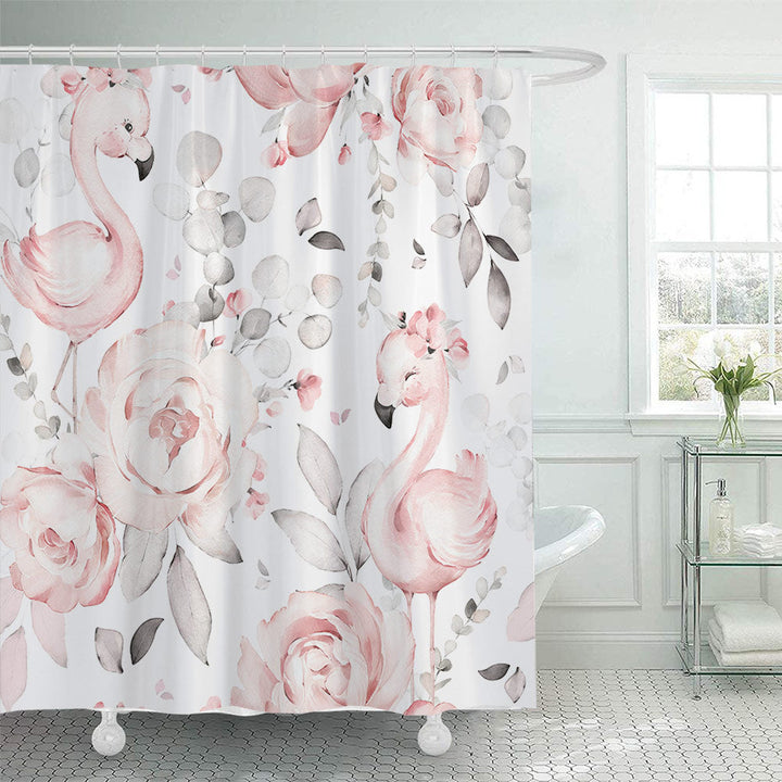 Floral Patterned Shower Curtain Kalsten