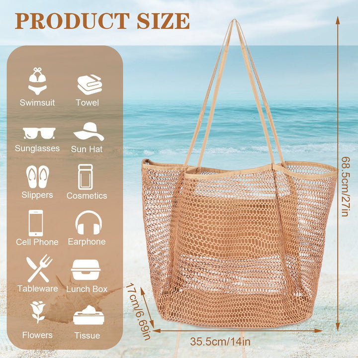 Beach bag in airy mesh design Kalsten