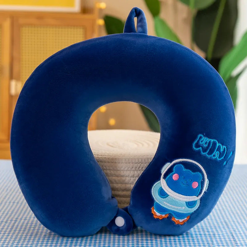 Unisex Neck Support Pillow with Cute Animal Design Kalsten