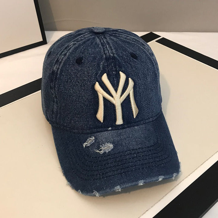 Men's Distressed Denim Baseball Cap Kalsten 1784188165