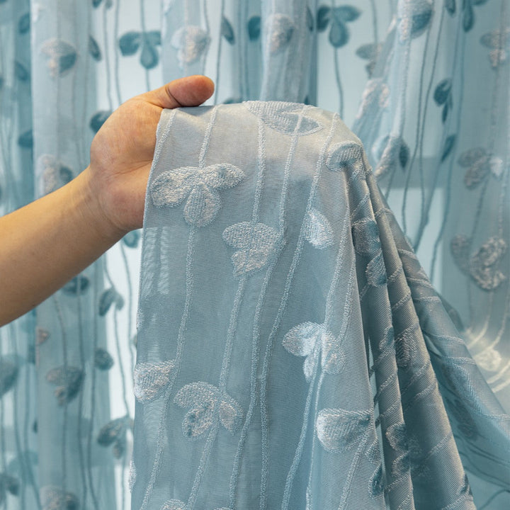 WoEmbroidered Sheer Curtain Panel Kalsten