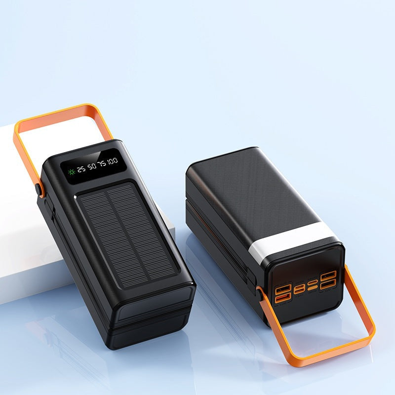 Portable Solar Power Bank with Digital Display and Practical Carrying Strap Kalsten