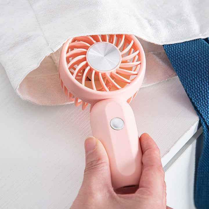 Women Portable Mini Hand Fan with Ergonomic Design and USB Charging Function Kalsten