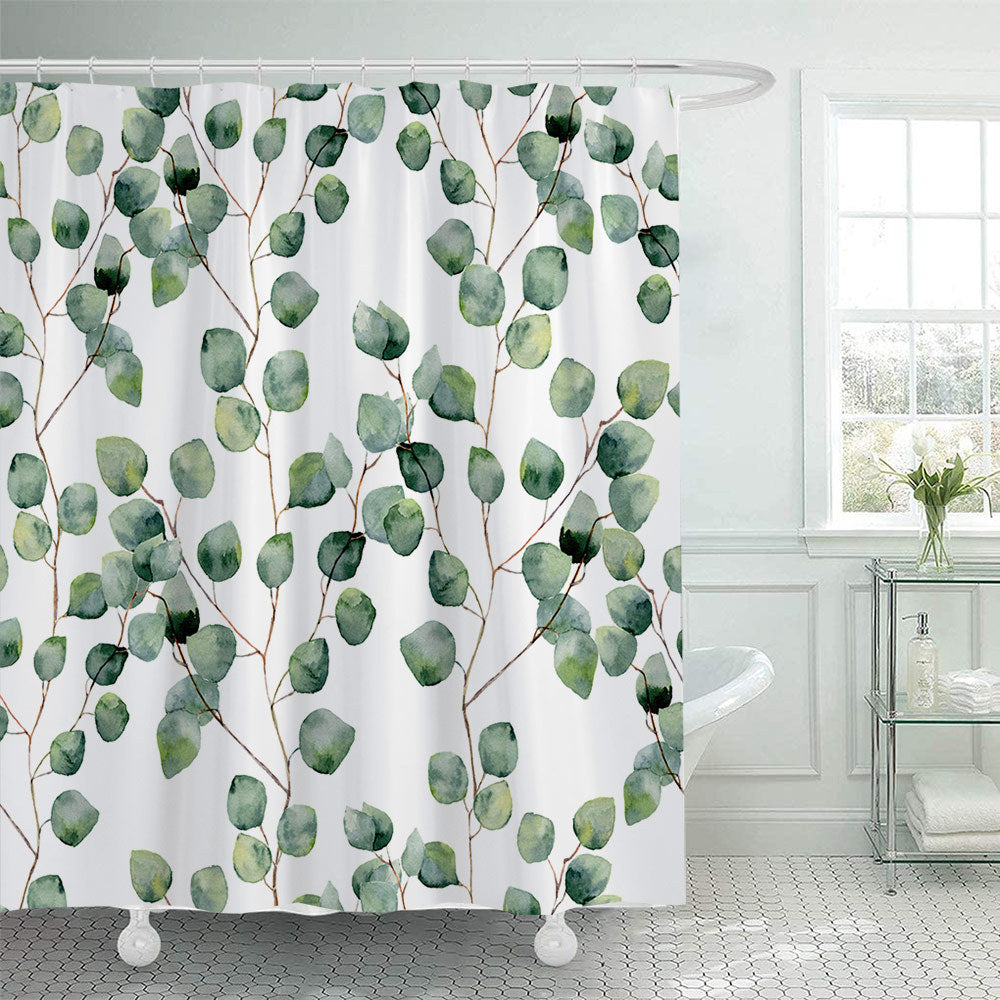 Tropical Botanical Shower Curtain Kalsten