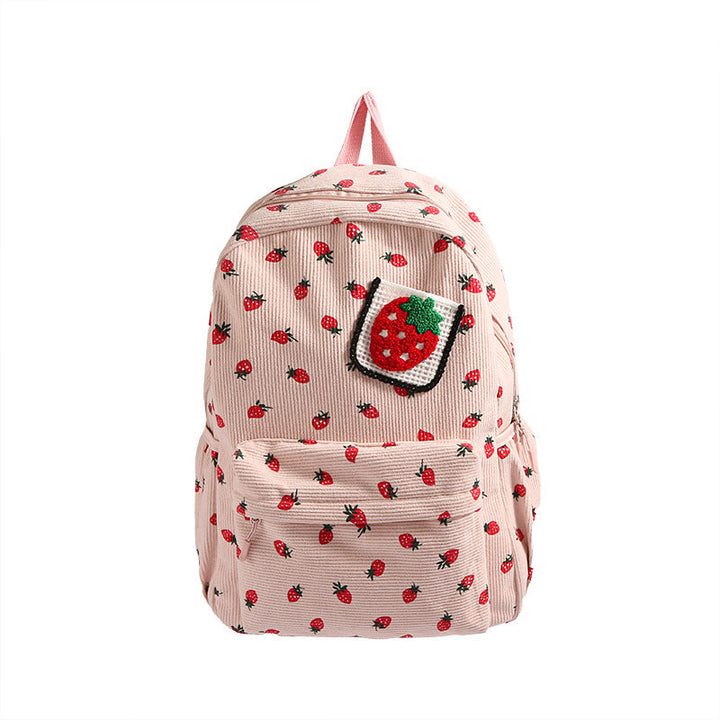 Backpack with Playful Strawberry Design Kalsten