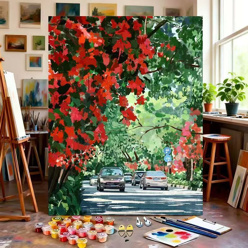 Artistic Landscape Canvas Painting Kit Kalsten