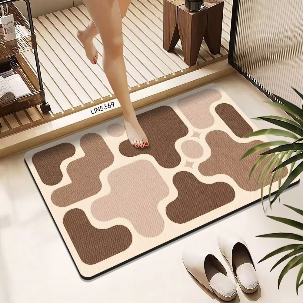 Abstract Geometric Bath Mat Kalsten