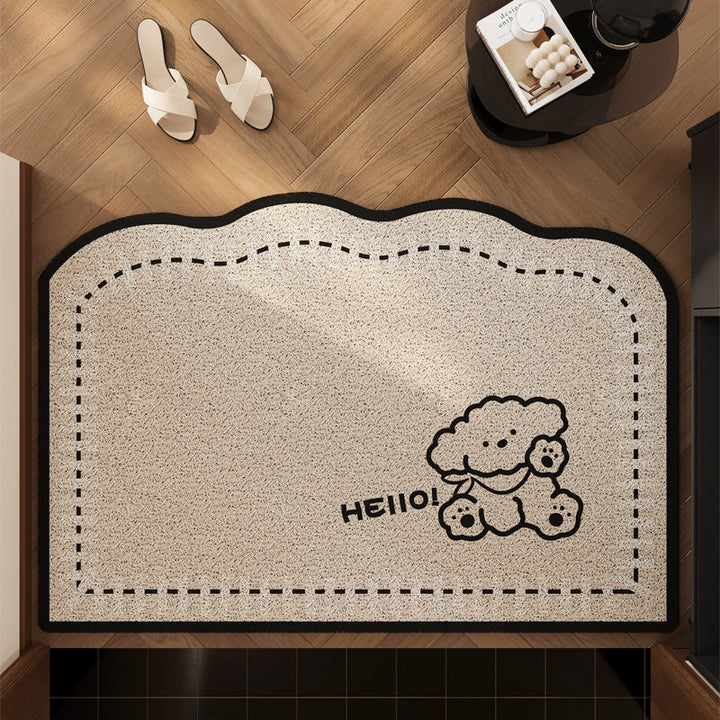 Playful Sheep-Themed Comfort Mat