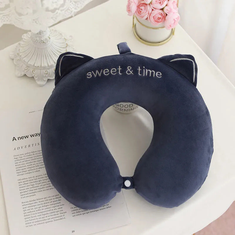 Unisex Neck Support Pillow with Cute Animal Design Kalsten