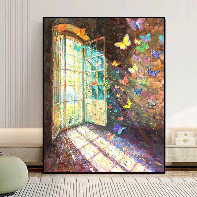Butterfly-Inspired Dreamy Canvas Art Kalsten