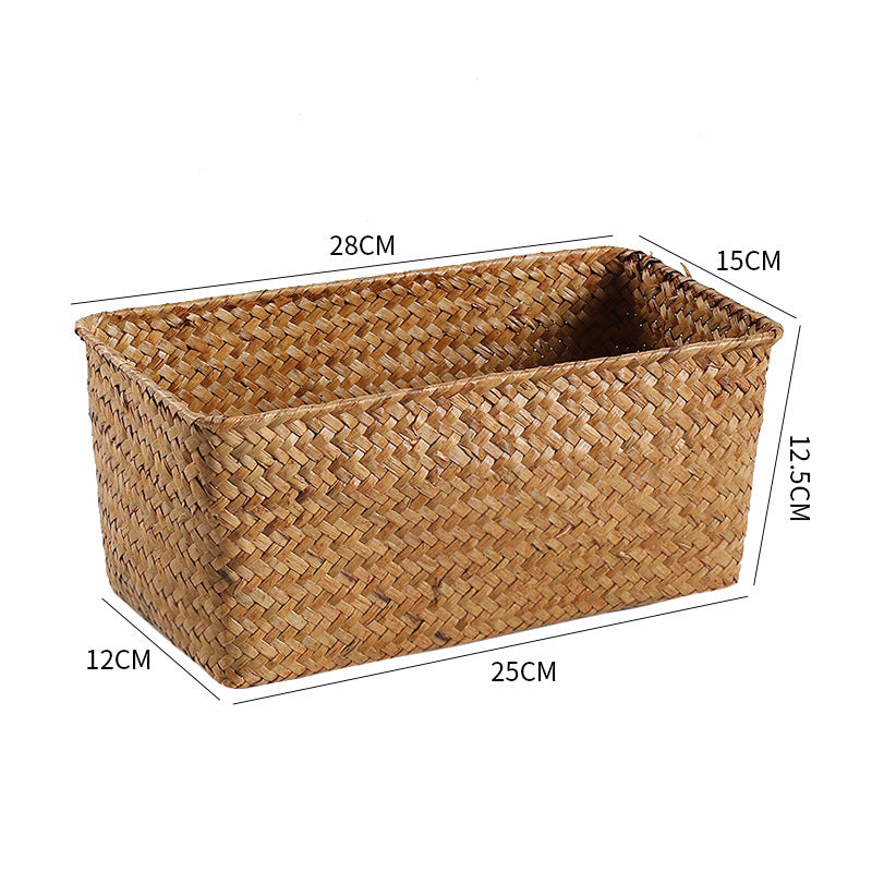 Unisex storage basket made of natural materials Kalsten