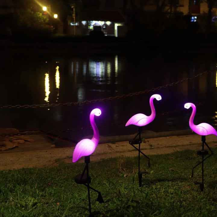 Articulated Flamingo Lawn Stake LED Accent Light With Adjustable Arm Kalsten