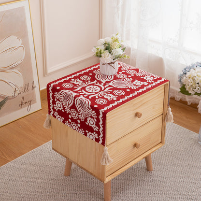 Decorative Leaf Print Table Cover