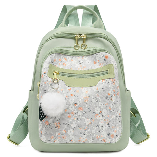 Floral Patterned Casual Backpack Acalora
