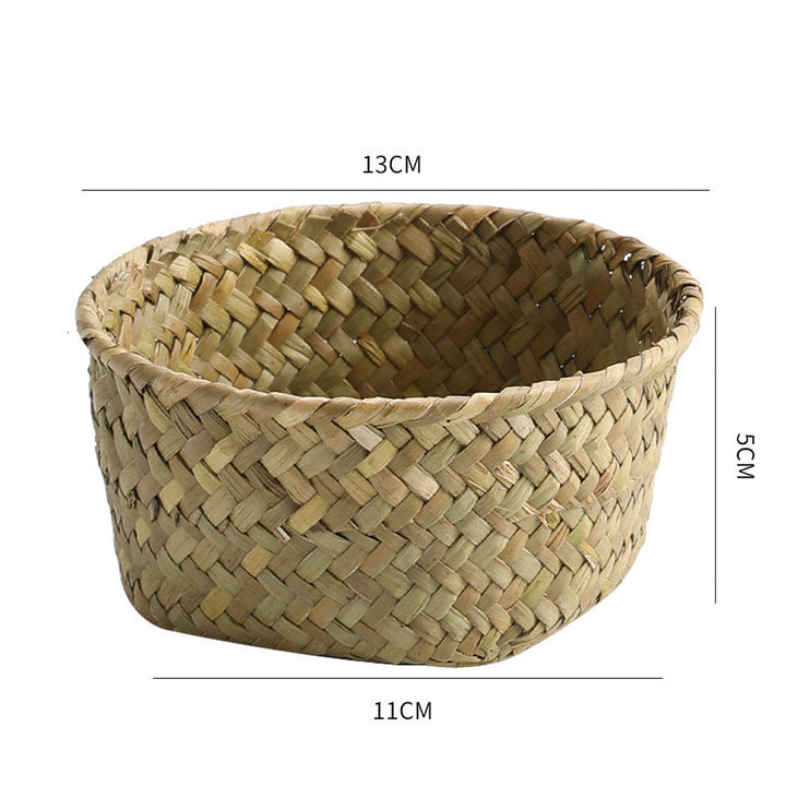 Handmade Natural Fiber Storage Basket Kalsten
