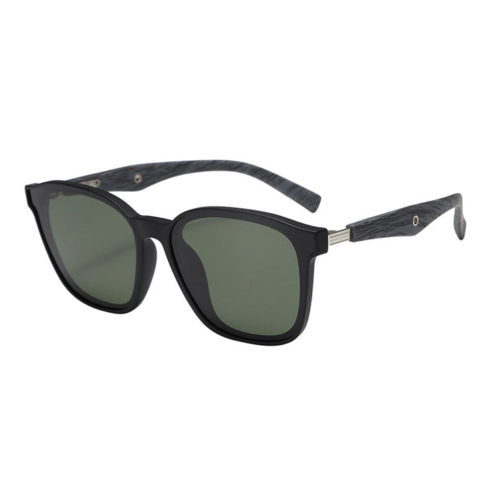 Women stylish oversized sunglasses with wooden accents Kalsten