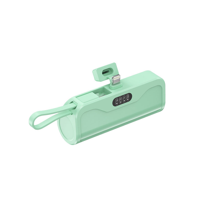 Portable power bank with integrated charging cable and automatic charging detection Kalsten