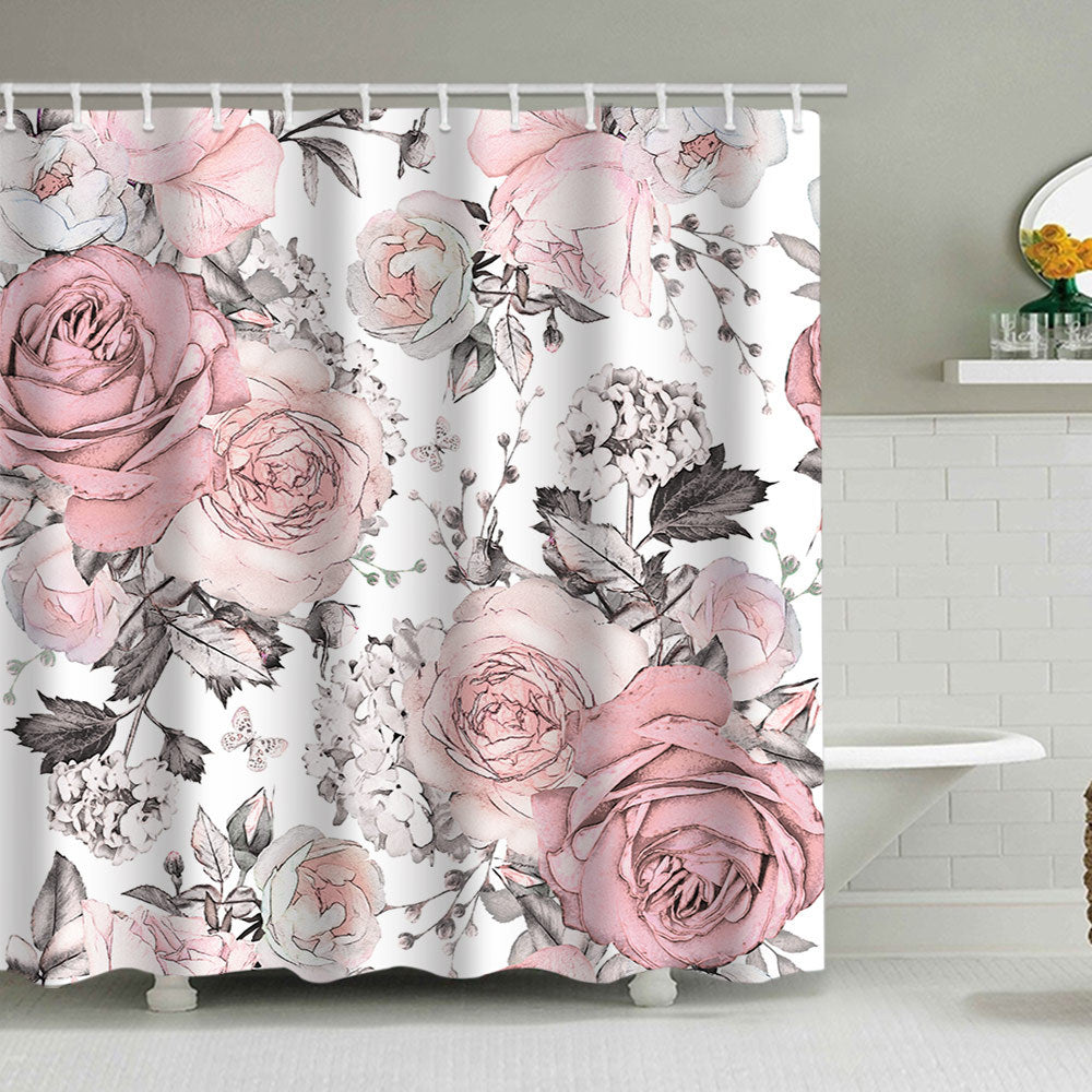 Floral Print Shower Curtain Kalsten