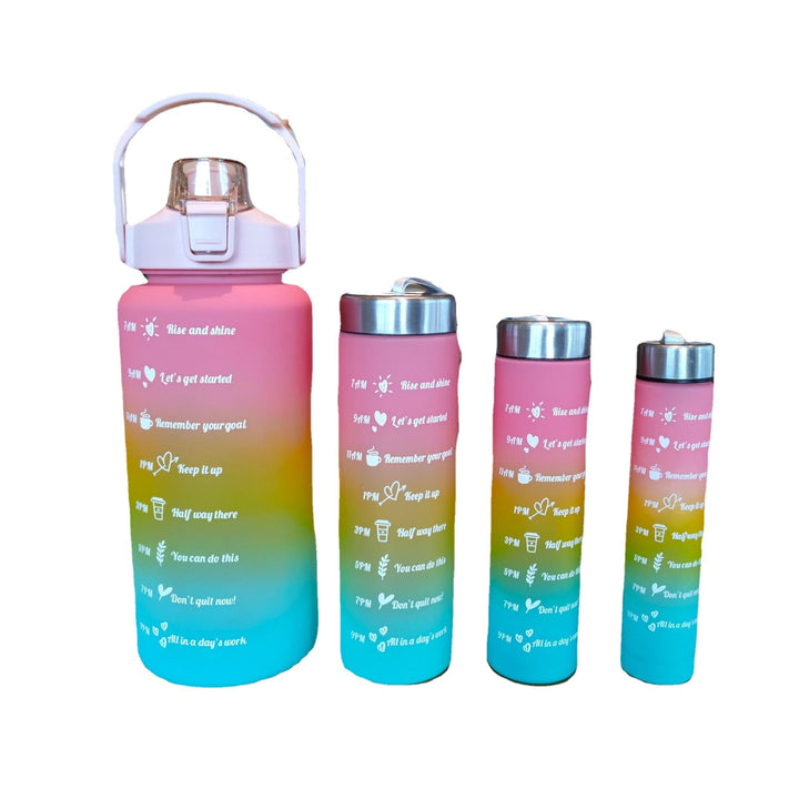 Ladies' Motivation Water Bottle with Time Scale and Ergonomic Design Kalsten