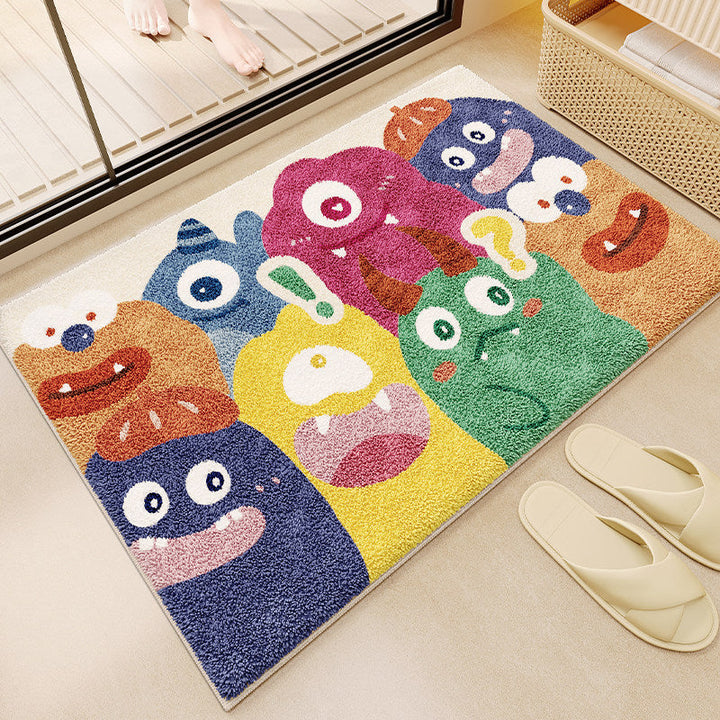 Fun Monster-Themed Bathroom Mat Kalsten