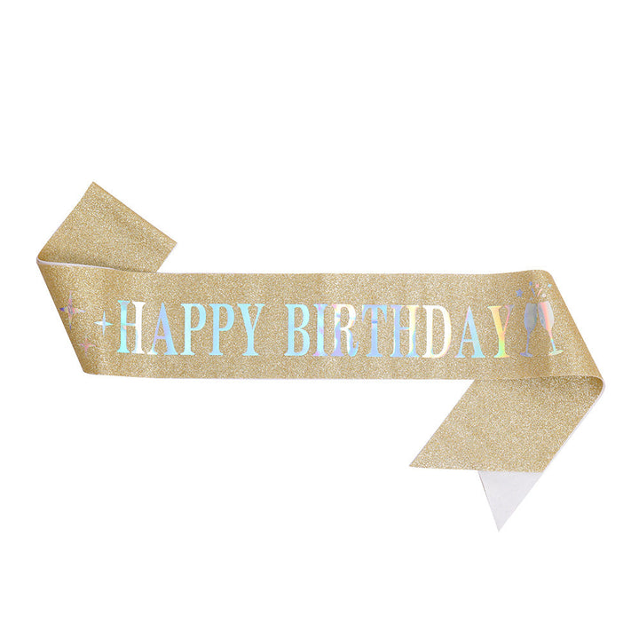 Ladies Glitter Headband with "Happy Birthday" Inscription Kalsten