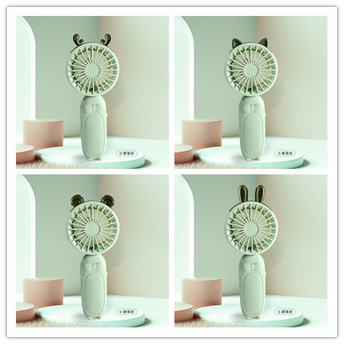 Ladies portable mini hand fan with delightful animal design Kalsten