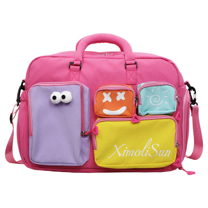 Playful Multi-Pocket Travel Bag