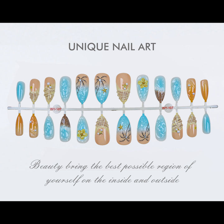 Artistic Floral-Inspired Press-On Nails Kalsten