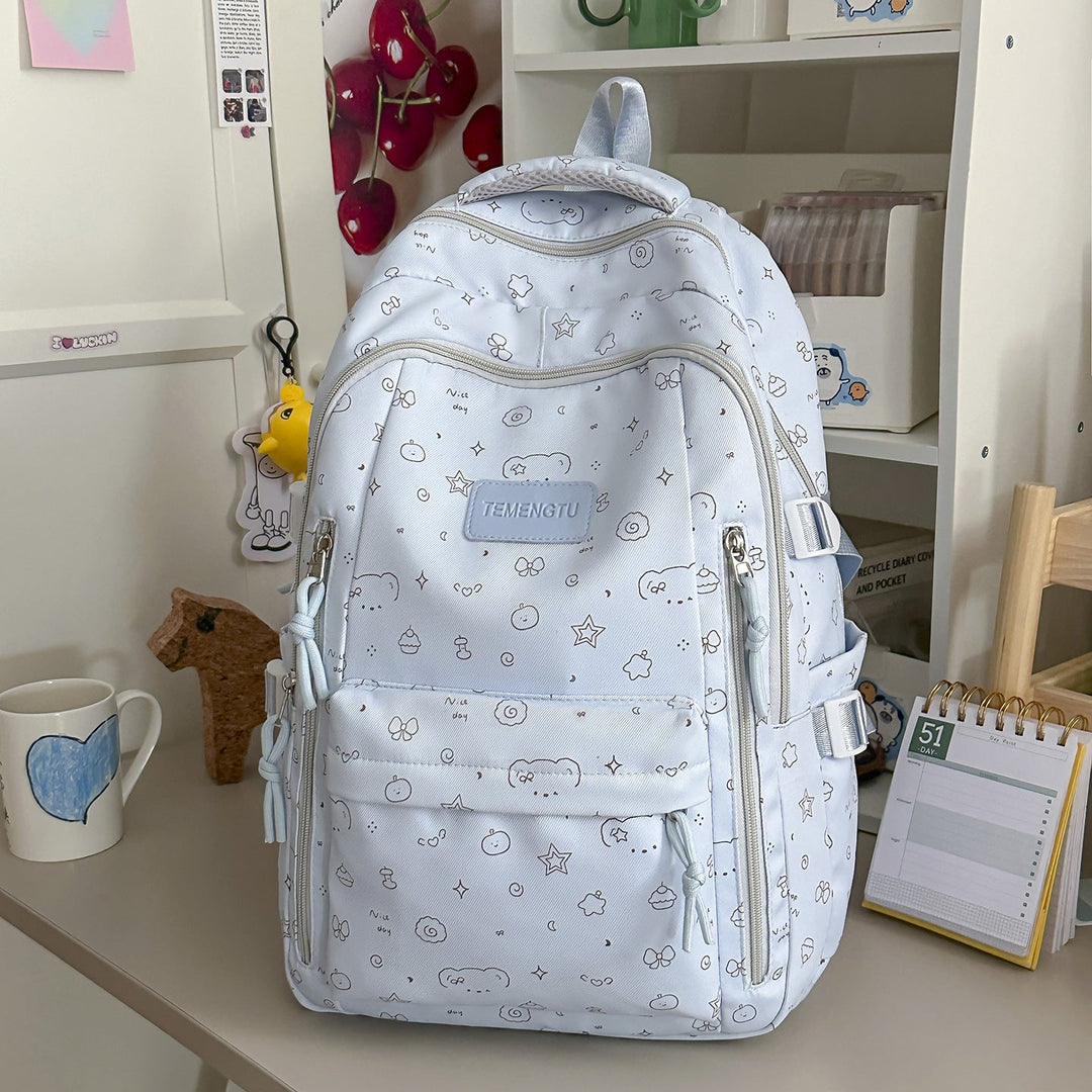 Casual Printed School Backpack