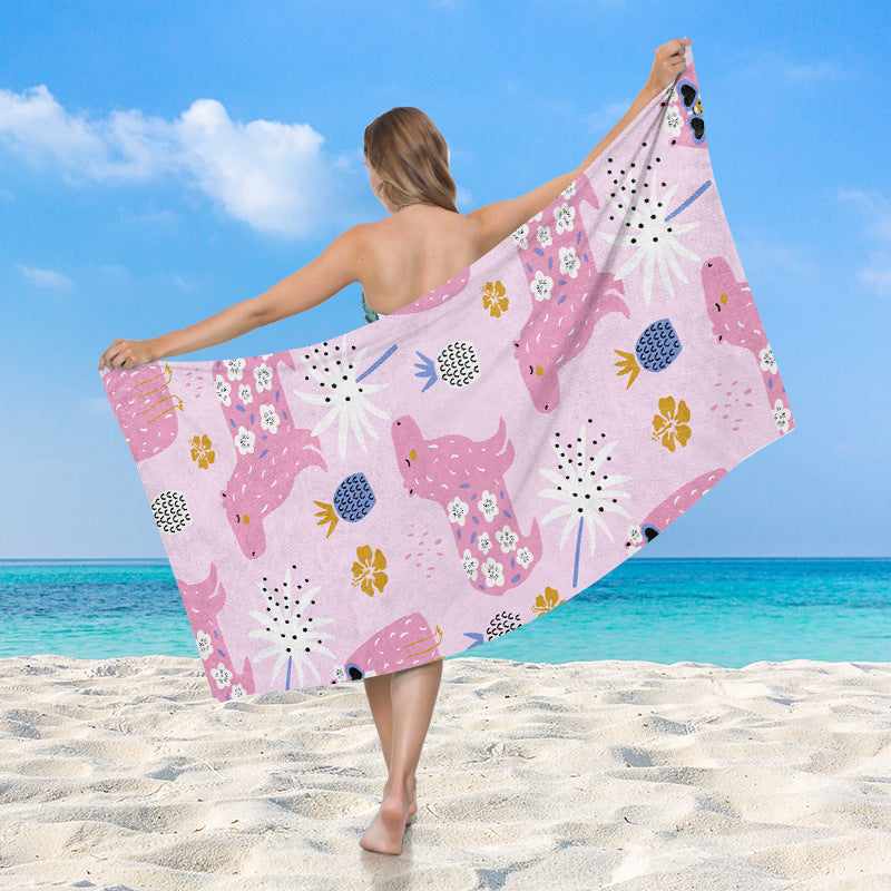 Beach towel with exotic shell motif Kalsten