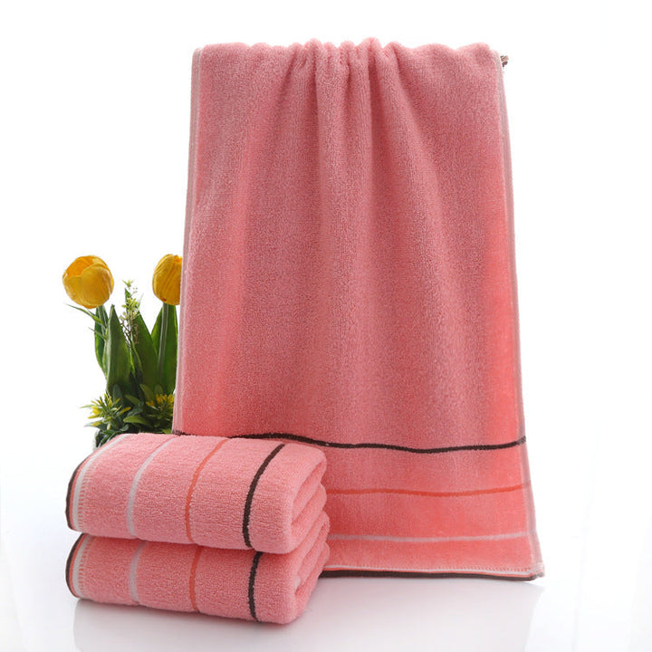 Terry Bath Towel with High-Quality Check Border Kalsten