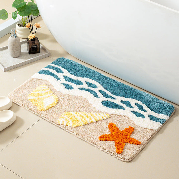 Coastal-Themed Bathroom Rug Kalsten