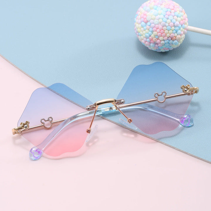 Ladies geometric oversized sunglasses with detailed, luxurious frame Kalsten