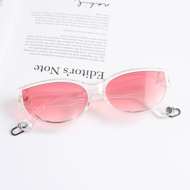 Women's fashionable sunglasses with transparent frame and UV protection Kalsten