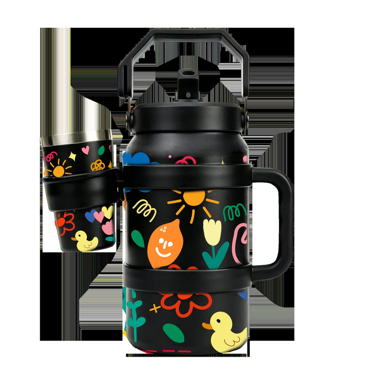 Ladies Insulated Drinking Bottle with Practical Carry Handle Kalsten