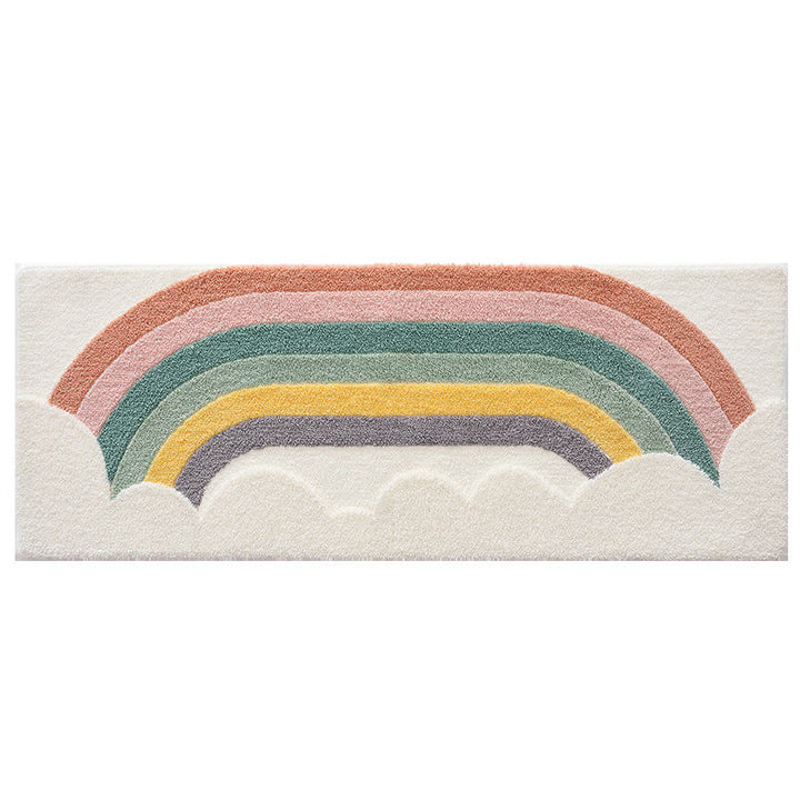 Textured Rainbow Bath Rug Kalsten