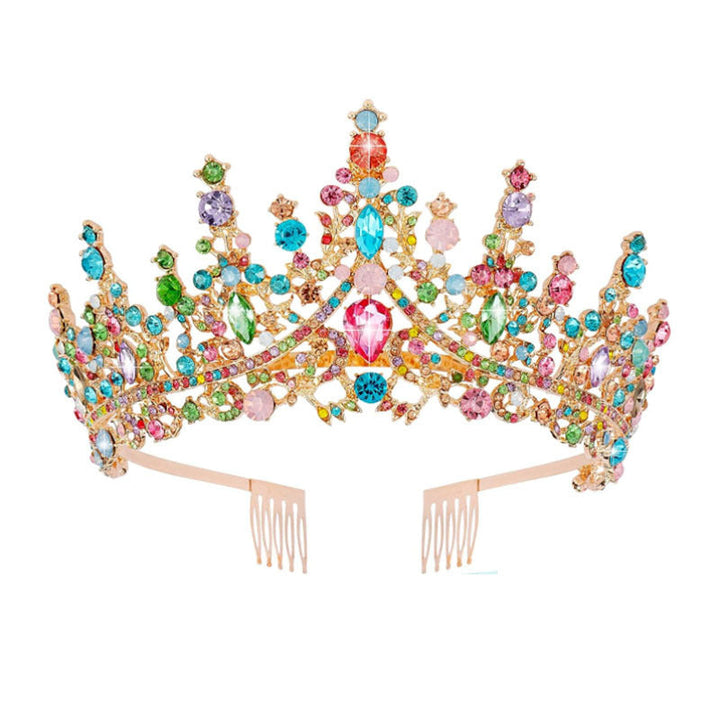 Ladies Rhinestone Tiara with Sparkling Gemstones Kalsten